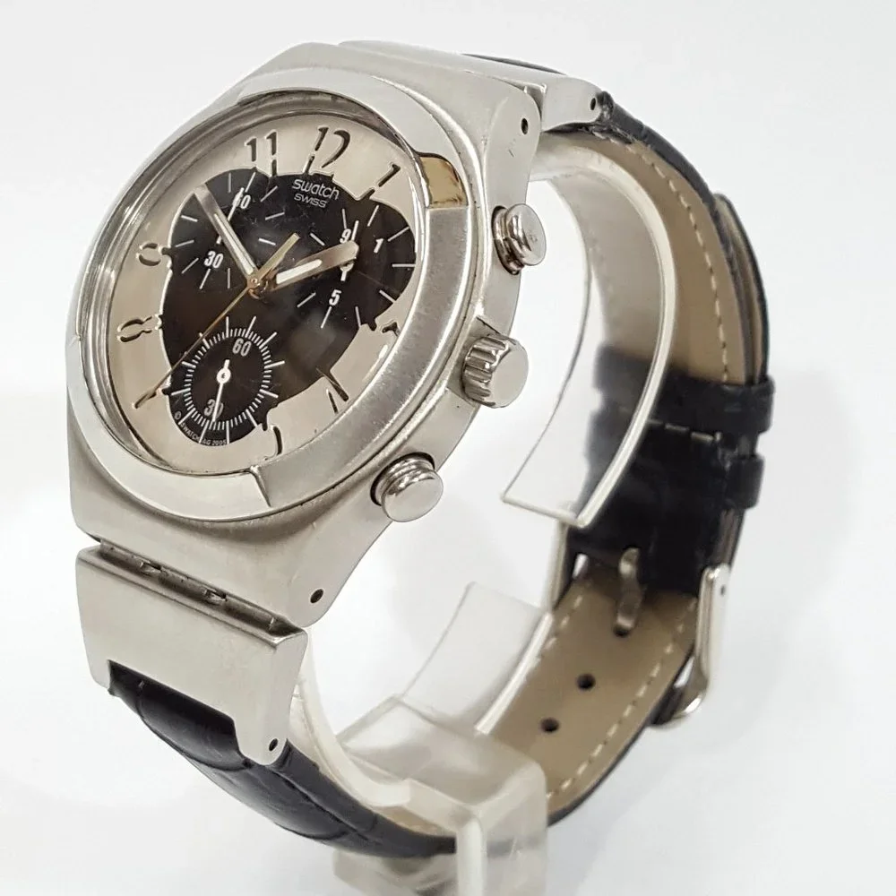 Swatch Irony V8 Quartz Chronograph Double Level Wristwatch YCS109 AG 2005